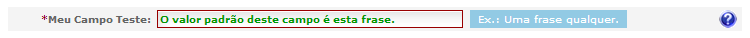 Renderização de um *field* em um formulário.